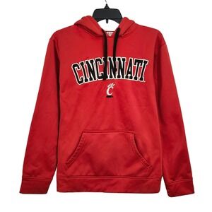 Cincinnati Bearcats Athletic Pullover Hoodie Men Small Red Embroidered Spell Out
